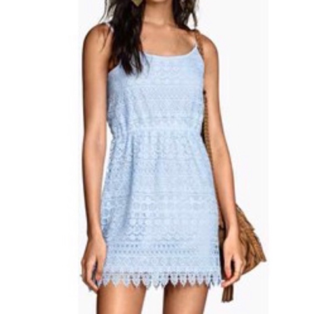Light Blue H&M floral lace dress!